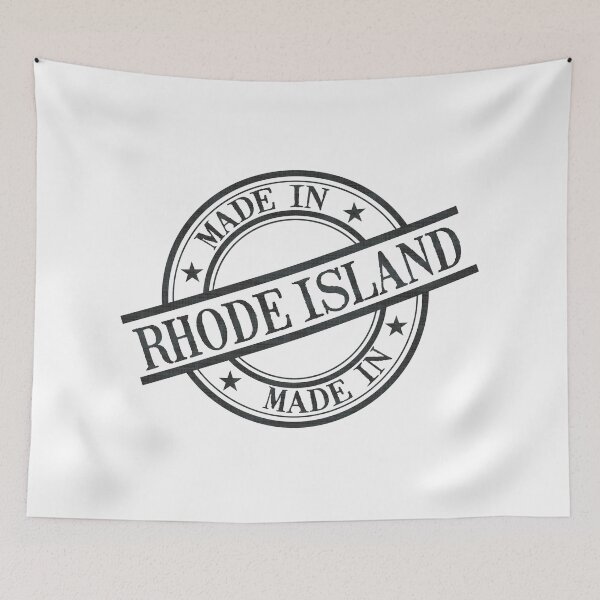 Item preview, Made In Rhode Island Stamp Style Logo Symbol Black designed and sold by surgedesigns.