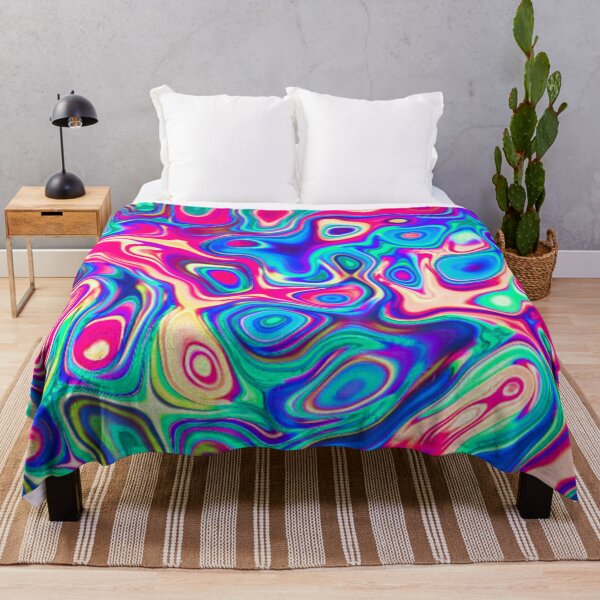 Item preview, Psychedelic Liquid Swirl - Ocean designed and sold by TotallyRetroArt.