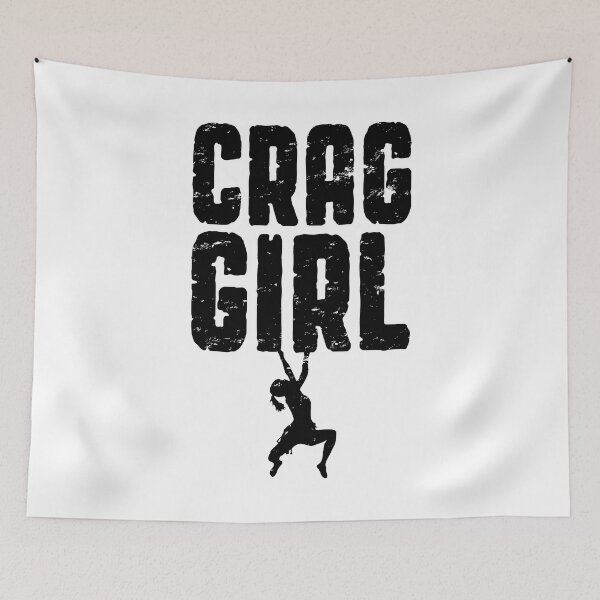 Item preview, Crag Girl Rock Climbing Bouldering Funny Climber designed and sold by GrandeDuc.