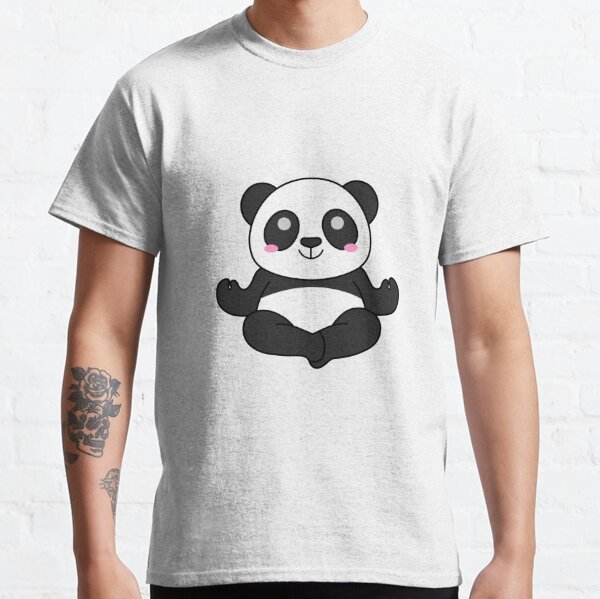 Panda Yoga T-Shirts for Sale