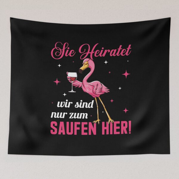 Item preview, Flamingo JGA Geschenk Junggesellenabschied Party Saufen JGA designed and sold by Lenny Stahl.