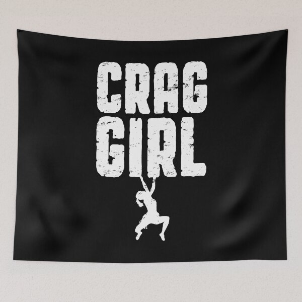 Item preview, Crag Girl Rock Climbing Bouldering Funny Climber designed and sold by GrandeDuc.