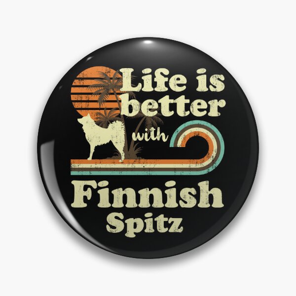 Item preview, Life is Better with Finnish Spitz Dog Vintage designed and sold by rafaeltto.