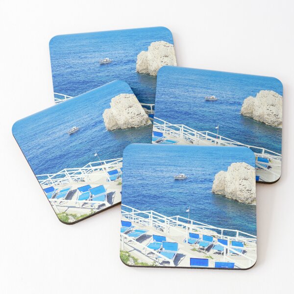 Item preview, Seafront Terrace in Capri Island - Dreamy Travel Photography in Italy designed and sold by CarolinaReina.