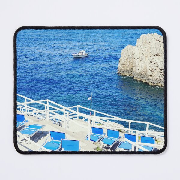 Item preview, Seafront Terrace in Capri Island - Dreamy Travel Photography in Italy designed and sold by CarolinaReina.