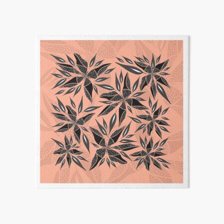 Trafello Flower - Orange Art Board Print