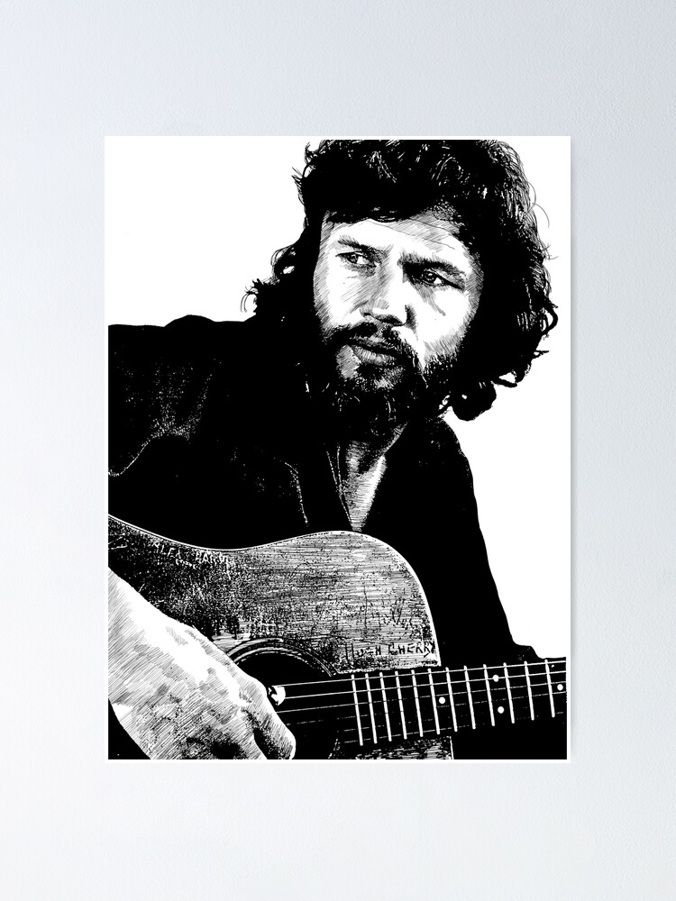 "Kris Kristofferson" Poster for Sale by omomdesgin Redbubble