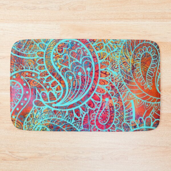 Item preview, Aqua Paisley designed and sold by Kelly Dallas.