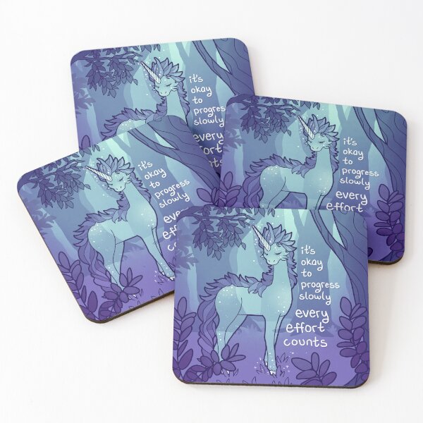 Item preview, "It's Okay to Progress Slowly" Spirit Kirin in Forest designed and sold by thelatestkate.