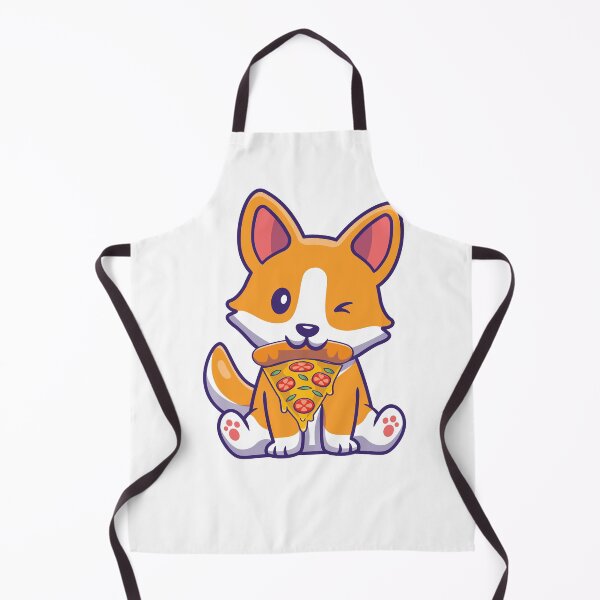 Item preview, dog eating a pizza designed and sold by Mayelshehawy.
