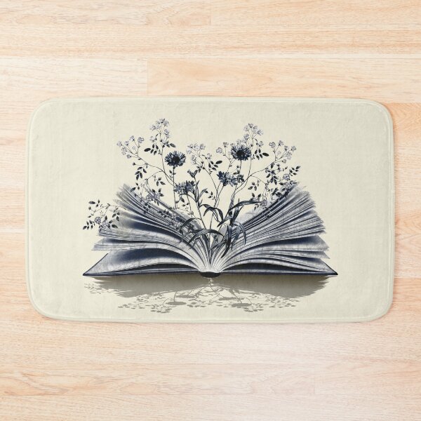 Item preview, Floral book,Reading books, flowers growing from book, bookworm gift for reader,student gift, lover books designed and sold by Collagedream.