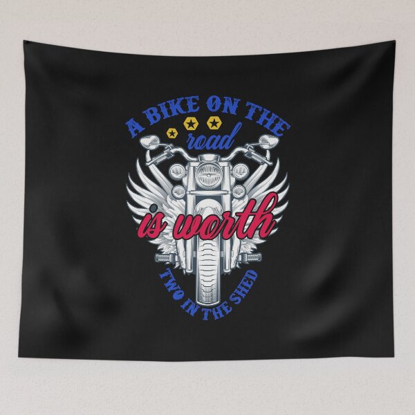 Item preview, A bike on the road is worth two in the shed designed and sold by PrintArticles.
