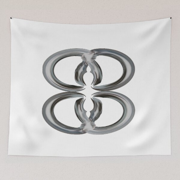 Item preview, Pattern - Steel Figure 8 - Ornate Abstract designed and sold by Gretchen Tiger.