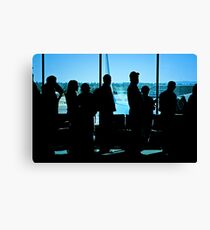 Airport Travelers Canvas Print