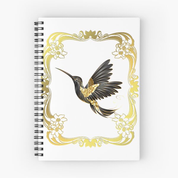 Item preview, Black and Gold Hummingbird in Golden Rectangular Frame - steampunk designed and sold by Mechanical-Artt.