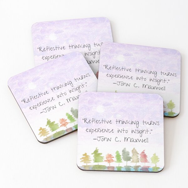 Item preview, Reflective thinking turns experience into insight designed and sold by Praline Creative.