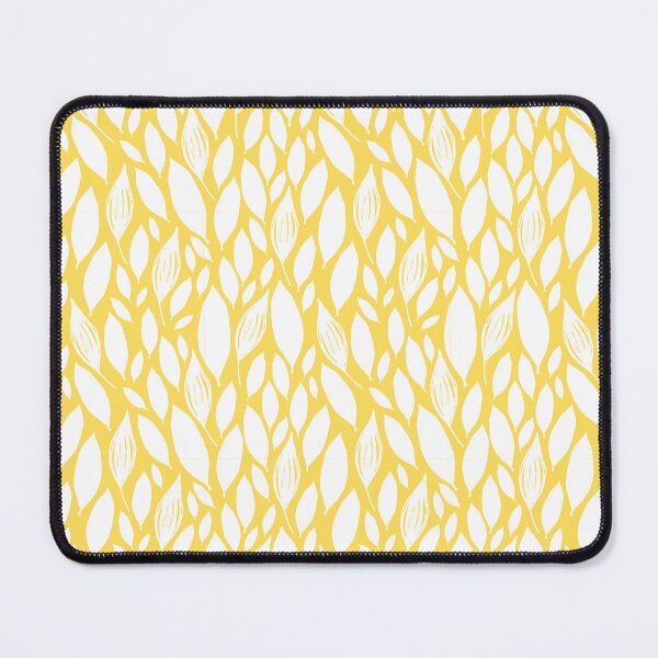 Item preview, White Leaves on Golden Yellow designed and sold by JazzPWall.