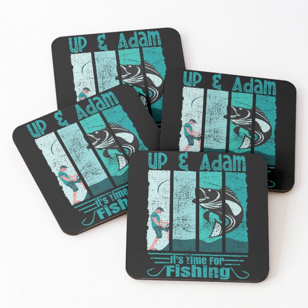 Item preview, Funny Saying Up & Adam It is Time For Fishing Angler designed and sold by CharJens.