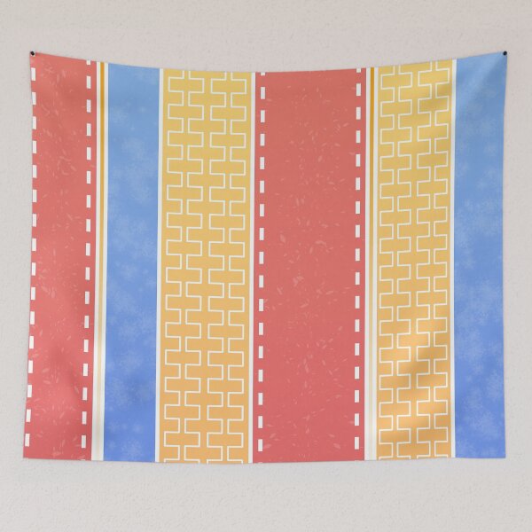Item preview, red retro vertical lines designed and sold by MinEkkoArt.