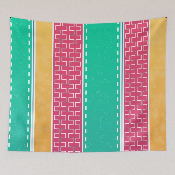 Item preview, Turquoise retro vertical lines designed and sold by MinEkkoArt.