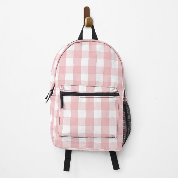 Item preview, Pink gingham summer pattern, watercolour checked pattern designed and sold by RoseMaryWP.
