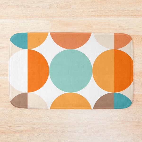 Item preview, Colourful Dots and Square 2. Geometric Summer in Earthy & Blue colours designed and sold by Dominiquevari.