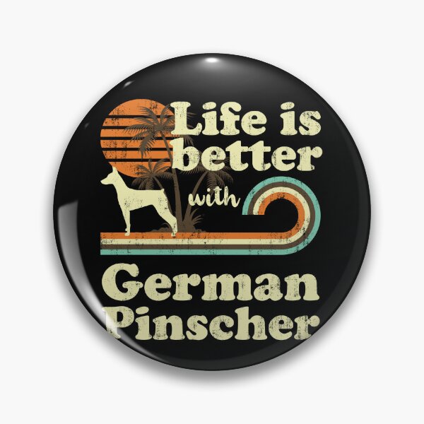 Artikelvorschau, Life is Better with German Pinscher Vintage entworfen und verkauft von rafaeltto.