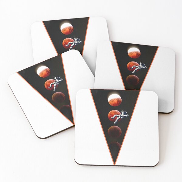 Item preview, Cool Moon Phases with Chilling Astronaut, Triangle designed and sold by Mirksaz-designs.