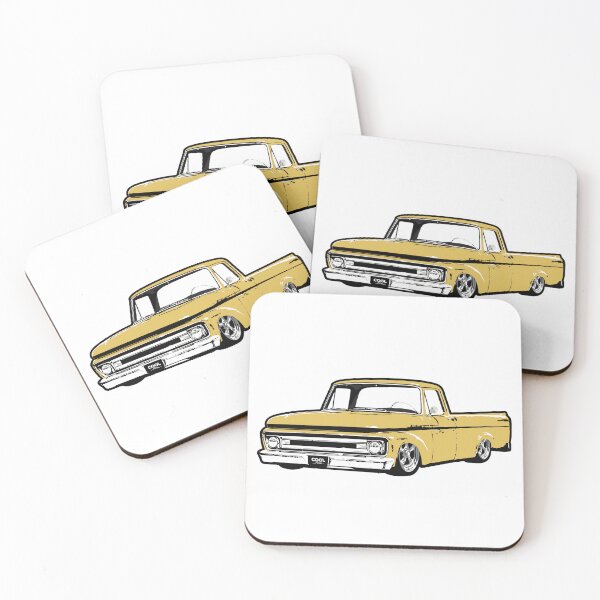 Item preview, Yellow 60s Lowered F Truck designed and sold by CoolRide.