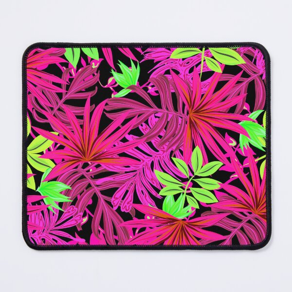 Item preview, Retro Inspired Tropical Print - Hot Pink designed and sold by TotallyRetroArt.