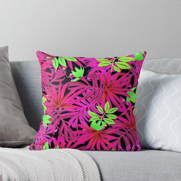 Item preview, Retro Inspired Tropical Print - Hot Pink designed and sold by TotallyRetroArt.