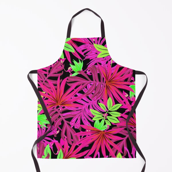 Item preview, Retro Inspired Tropical Print - Hot Pink designed and sold by TotallyRetroArt.
