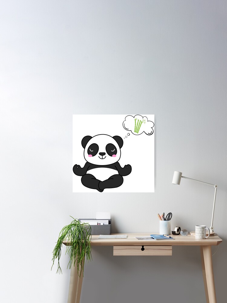 Panda Yoga, an art print by huebucket - INPRNT