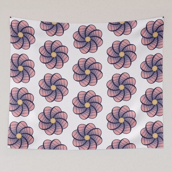 Item preview, Infinite Interlocking Flower Pink and Purple designed and sold by Garden-View.