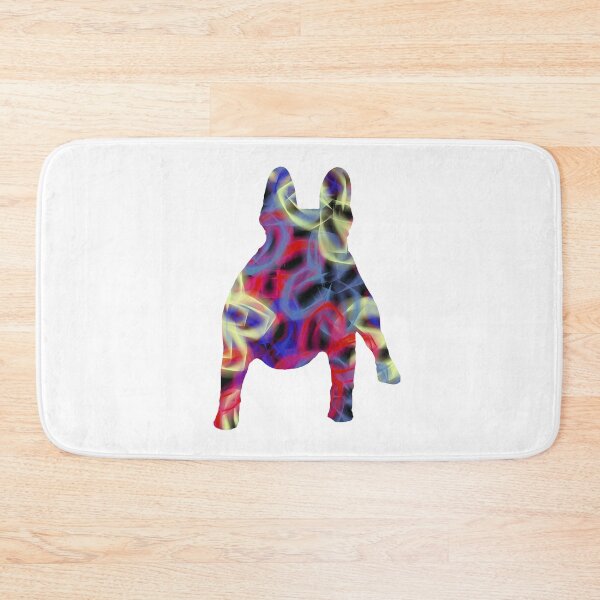 Item preview, I Love My French Bulldog Dog Neon Butterflies Silhouette  designed and sold by AMSonArt.