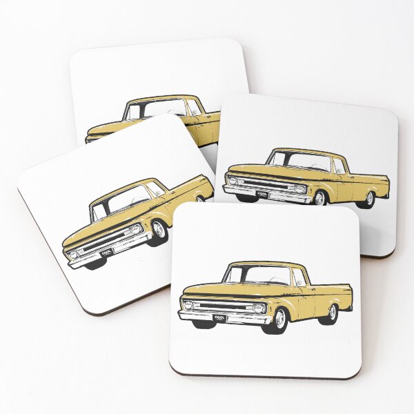 Item preview, Yellow 60s F Truck designed and sold by CoolRide.