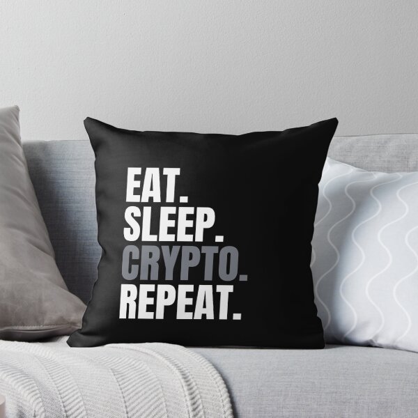 Item preview, EAT. SLEEP. CRYPTO. REPEAT. designed and sold by CryptoBeings.