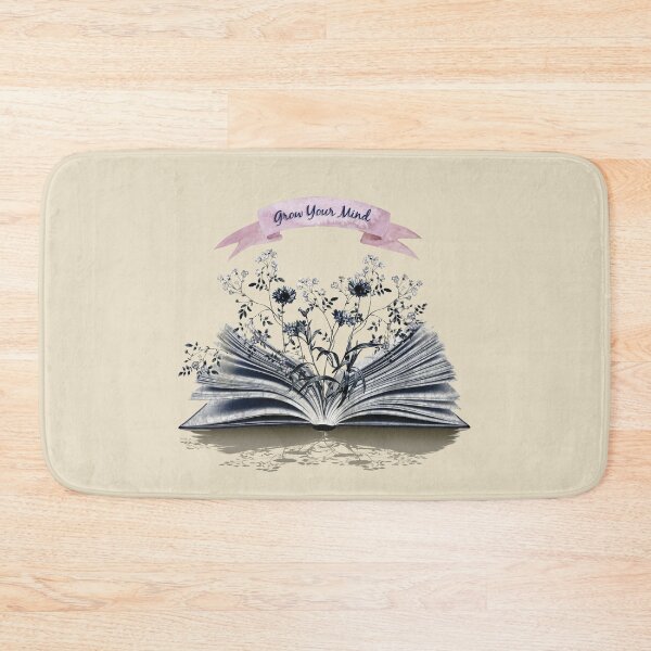 Item preview, Grow your mind, Floral book,Reading books, Book Sticker, bookworm gift for reader,student gift, lover books designed and sold by Collagedream.
