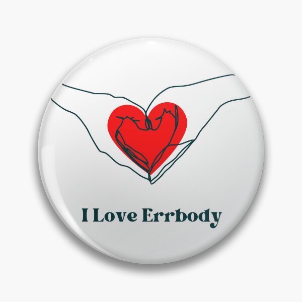 Item preview, I Love Errbody Hands Heart Teal designed and sold by ARTWORK MALIKA.