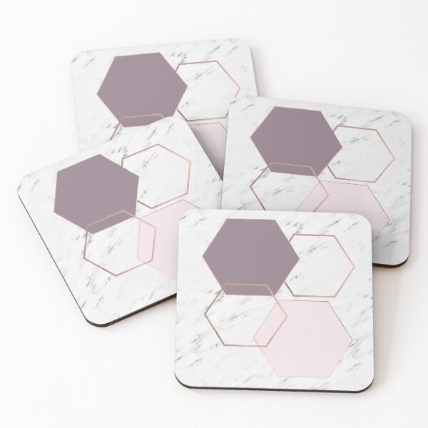 Item preview, Geometric marble - luxe rose gold edition III designed and sold by marbleco.