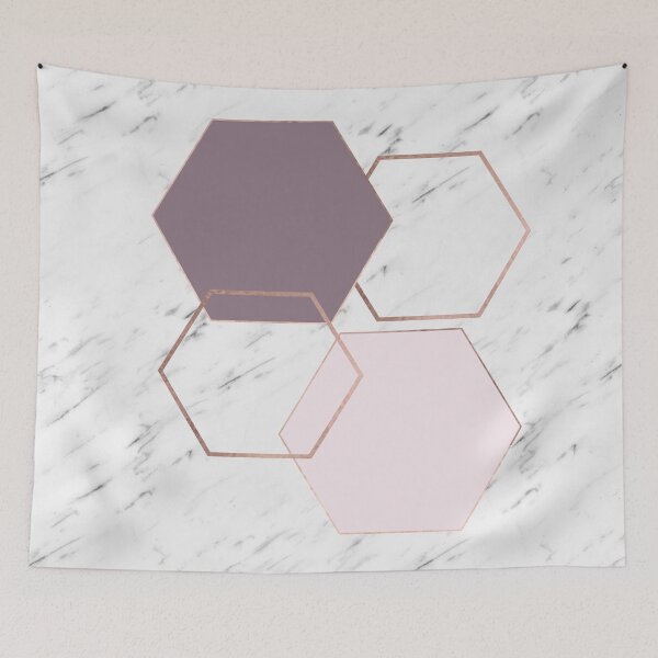 Item preview, Geometric marble - luxe rose gold edition III designed and sold by marbleco.