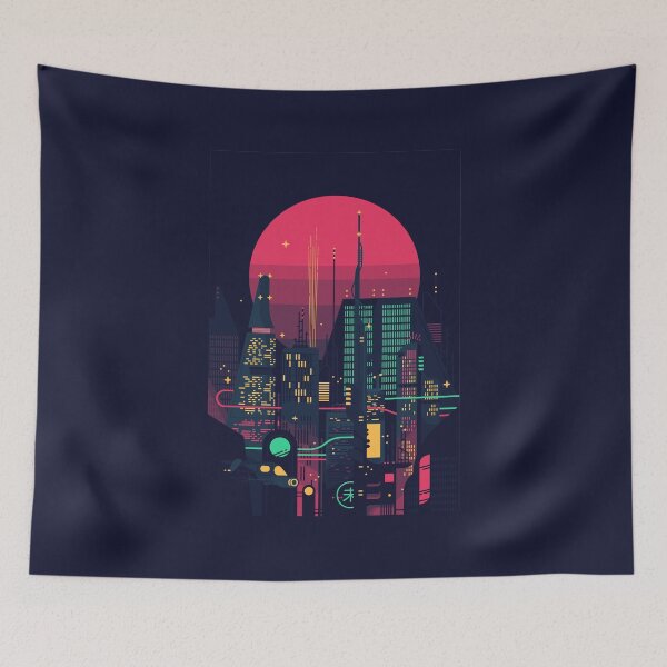Item preview, Retrowave City designed and sold by muskitt.