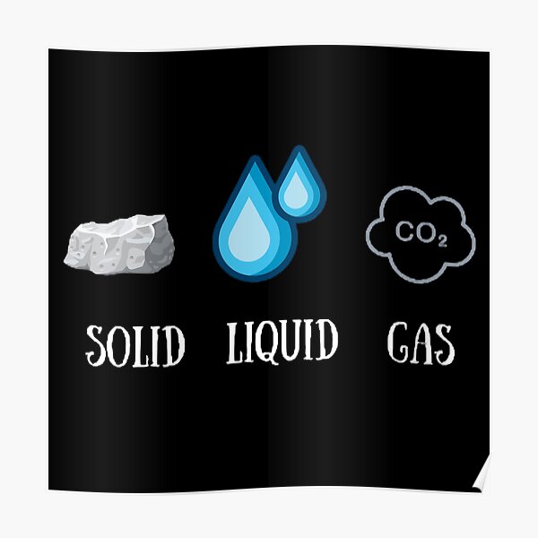 "Solid Liquid Gas The Best Teacher Design" Poster for Sale by