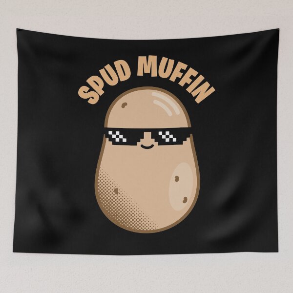 Item preview, spud muffin, food pun designed and sold by retrippy.
