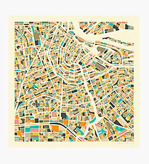AMSTERDAM MAP Fotodruck