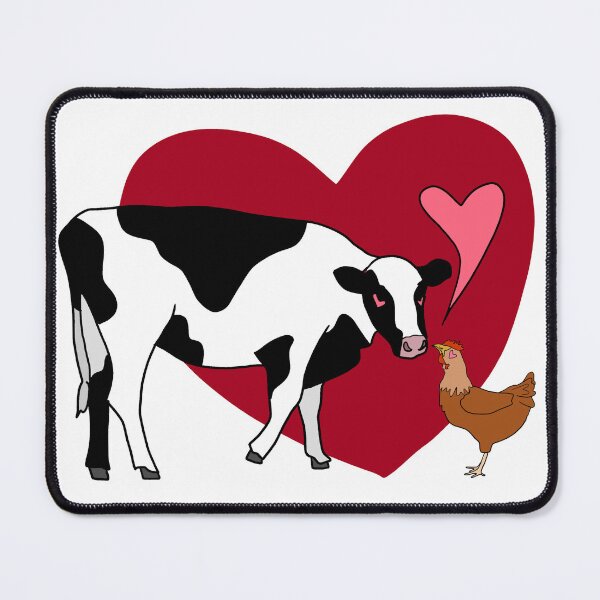 Item preview, Cow and Chicken in Love designed and sold by youbetyourcass.