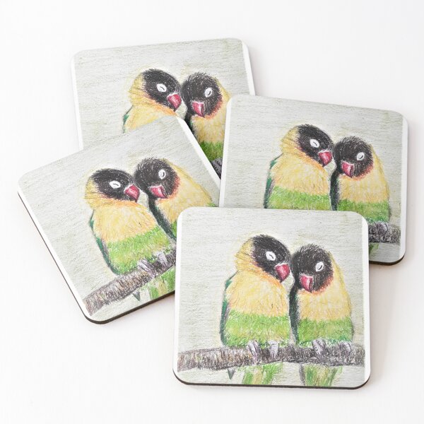 Item preview, Pair of Cute Parakeets designed and sold by Em-K.