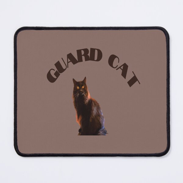 Item preview, Guard Cat Neighborhood Cats Watch Sand Dune Beige Background designed and sold by India2022.