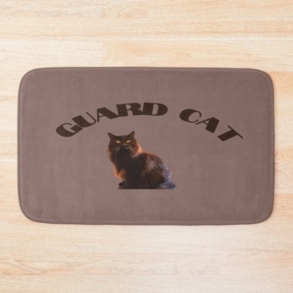 Item preview, Guard Cat Neighborhood Cats Watch Sand Dune Beige Background designed and sold by India2022.