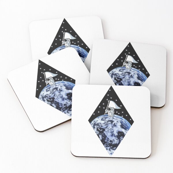 Item preview, Cool Earth with Futuristic Astronaut and Flag designed and sold by Mirksaz-designs.